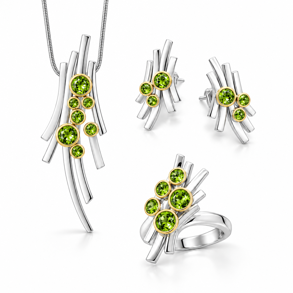 Nebula Art Jewelry Jewelry Set in 925 Sterling Silver | Set N101 - view 5