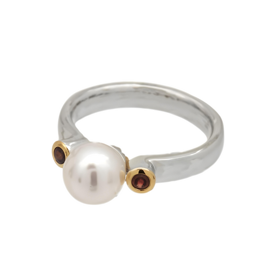 Pearl & Gemstone Ring R4195