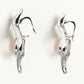 Green Quartz and Rose Quartz pendant in sterling silver, style P2745 - view 4