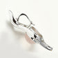 Green Quartz and Rose Quartz pendant in sterling silver, style P2745 - view 5