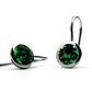 Brilliant Cut Gemstone Earring E3140 - E3140 Green Quartz 10 mm - Earring