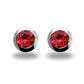 Brilliant Cut Gemstone Post Earring E3136 - E3136 Garnet - Earring