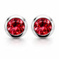 Amethyst and Blue Topaz earrings in sterling silver, style E3136 - view 6