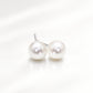 Pearl earrings in sterling silver, style E8461