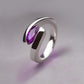 Amethyst and Garnet ring in sterling silver, style R3264
