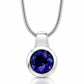Amethyst and Blue Topaz pendant in sterling silver, style P6972 - view 6