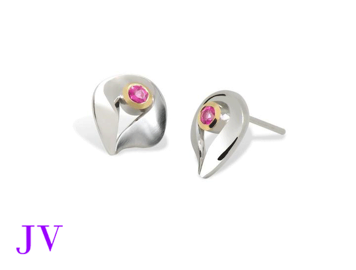 Pink Topaz jewelry set in sterling silver