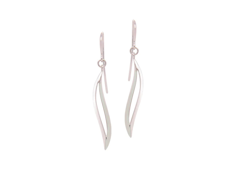 High Polish Silver Earring E9332 - Earring