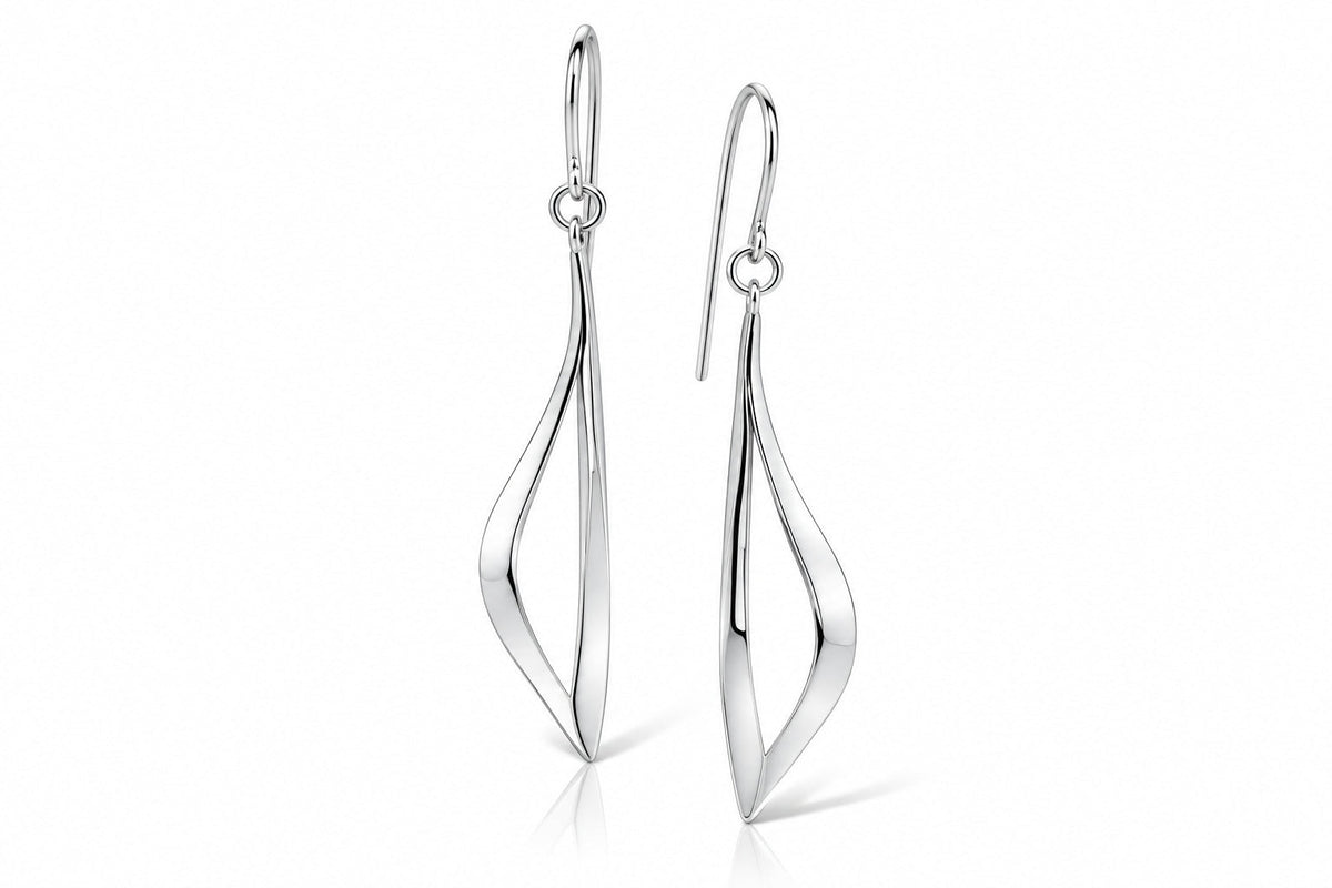 Sterling silver earrings, style E9330