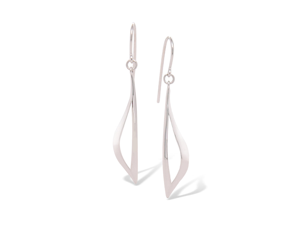 High Polish Silver Earring E9330 - Earring