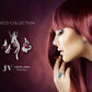 Art Deco W/ Gemstones Set 153 - RHODOLITE GARNET / WHITE SAPPHIRE - Set