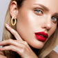 Sterling silver earrings, style PE19015 - view 2