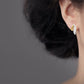 Sterling silver earrings, style E5689 - view 2