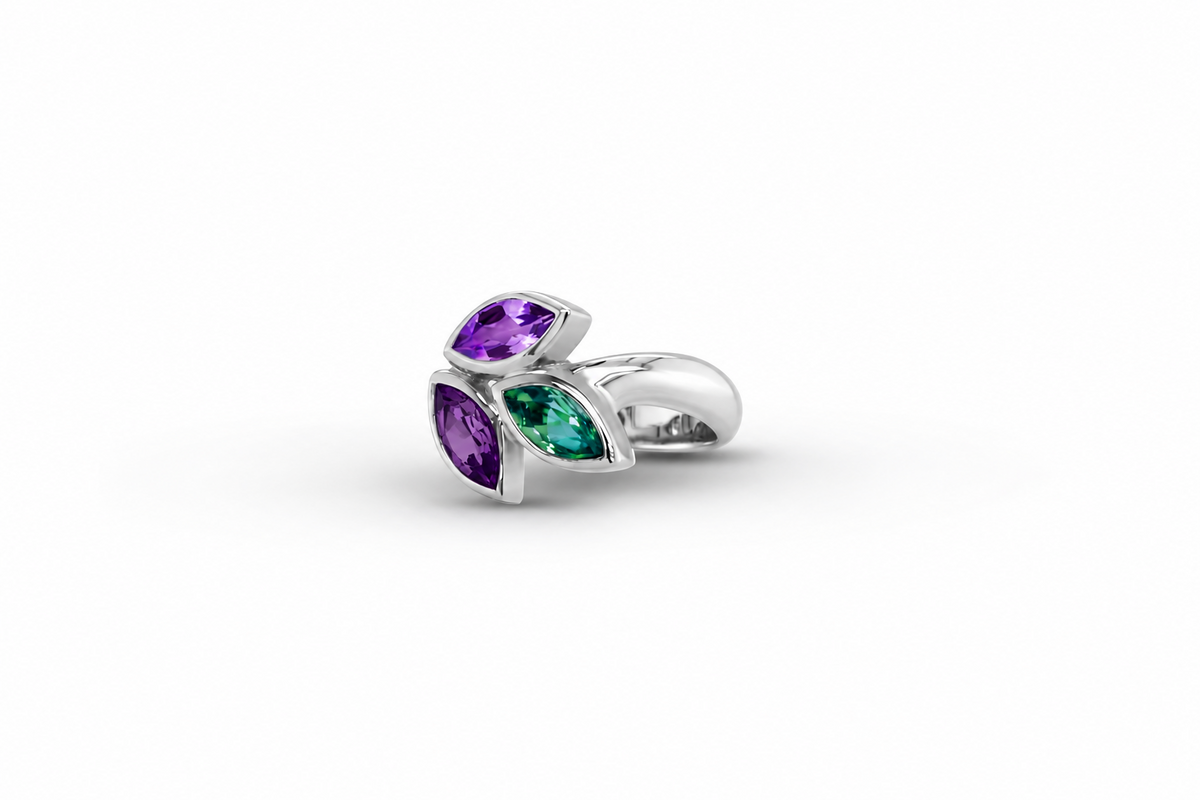 Multi Gemstone Ring in 925 Sterling Silver | R3909 - view 6