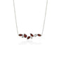 Gemstone Necklace N3448 - N3448 Garnet w/White Topaz - Necklace
