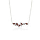 London Blue Topaz and White Topaz necklace in sterling silver, style N3448 - view 2