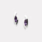 Contemporary Classic Gemstone Earring E5100 - E5100 Amethyst - Earring