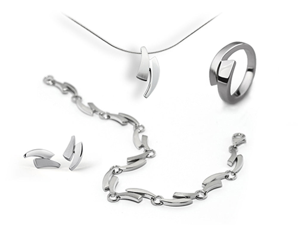 Sterling silver jewelry set, style SET164
