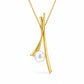 Pearl pendant in sterling silver, style P6715 - view 2
