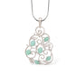 Opal pendant in sterling silver, style P7588 - view 2