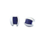 Amethyst and Blue Topaz earrings in sterling silver, style E5430 - view 2