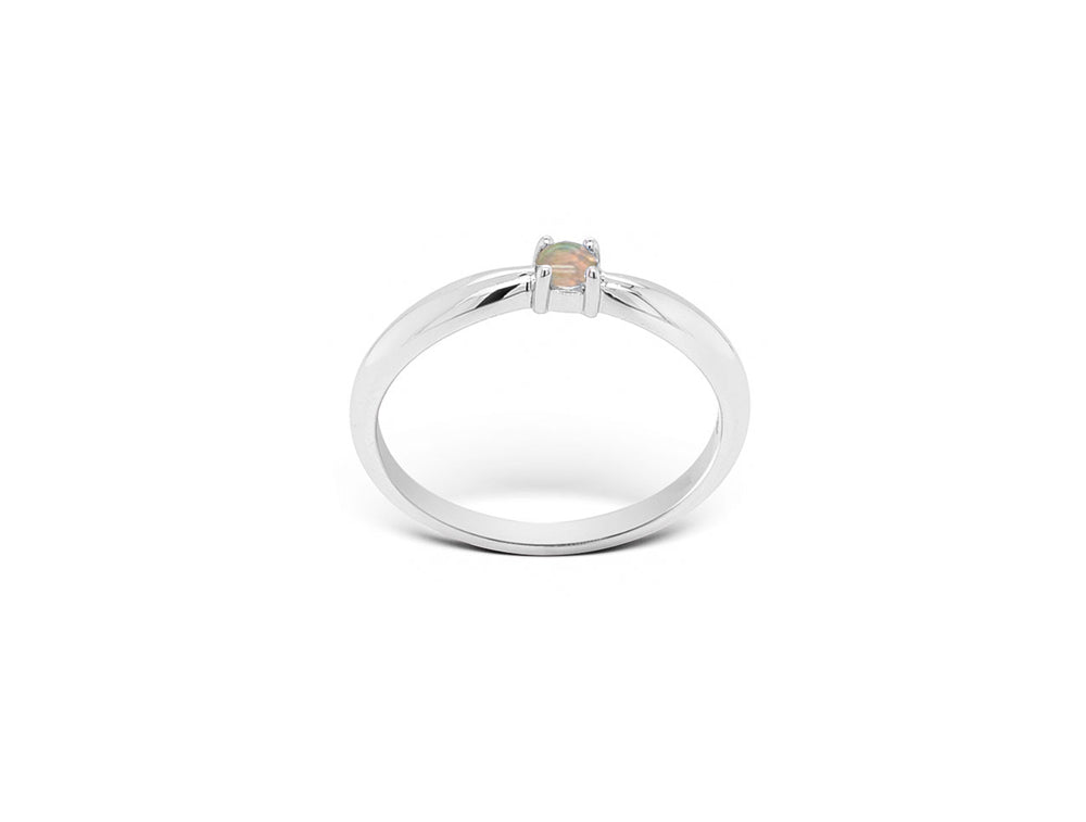 Amethyst and Aquamarine ring in sterling silver, style R3729 - view 11