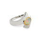 Amethyst and Blue Topaz ring in sterling silver, style R6998 - view 2
