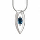 Amethyst and Blue Topaz pendant in sterling silver, style P7320 - view 8