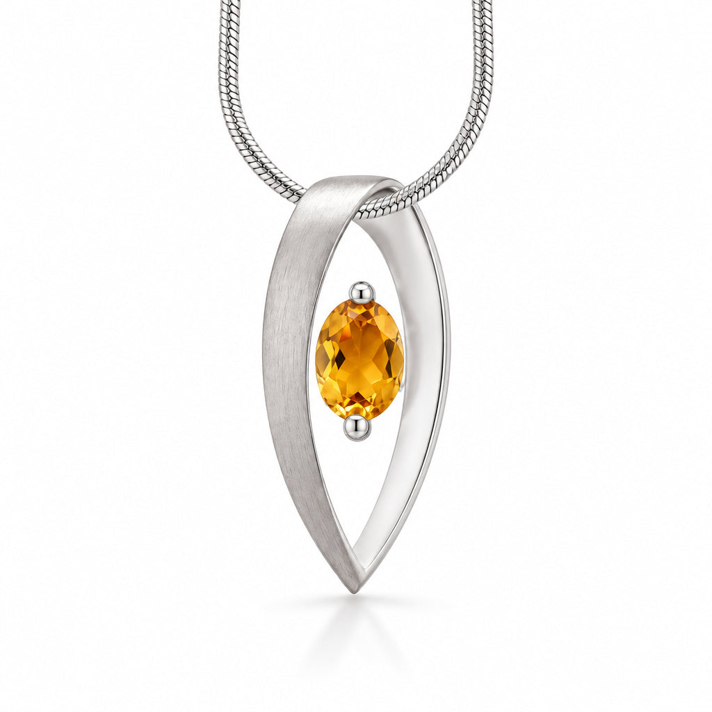 Amethyst and Blue Topaz pendant in sterling silver, style P7320 - view 9
