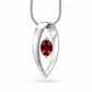 Amethyst and Blue Topaz pendant in sterling silver, style P7320