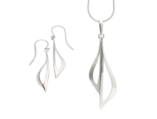 Sterling silver jewelry set by Joryel Vera - view 2