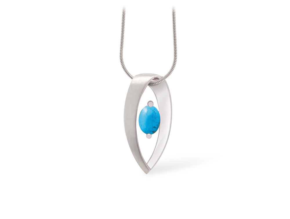 Amethyst and Blue Topaz pendant in sterling silver, style P7320 - view 11
