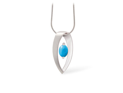 Amethyst and Blue Topaz pendant in sterling silver, style P7320 - view 11