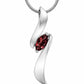 Amethyst and Blue Topaz pendant in sterling silver, style P7312