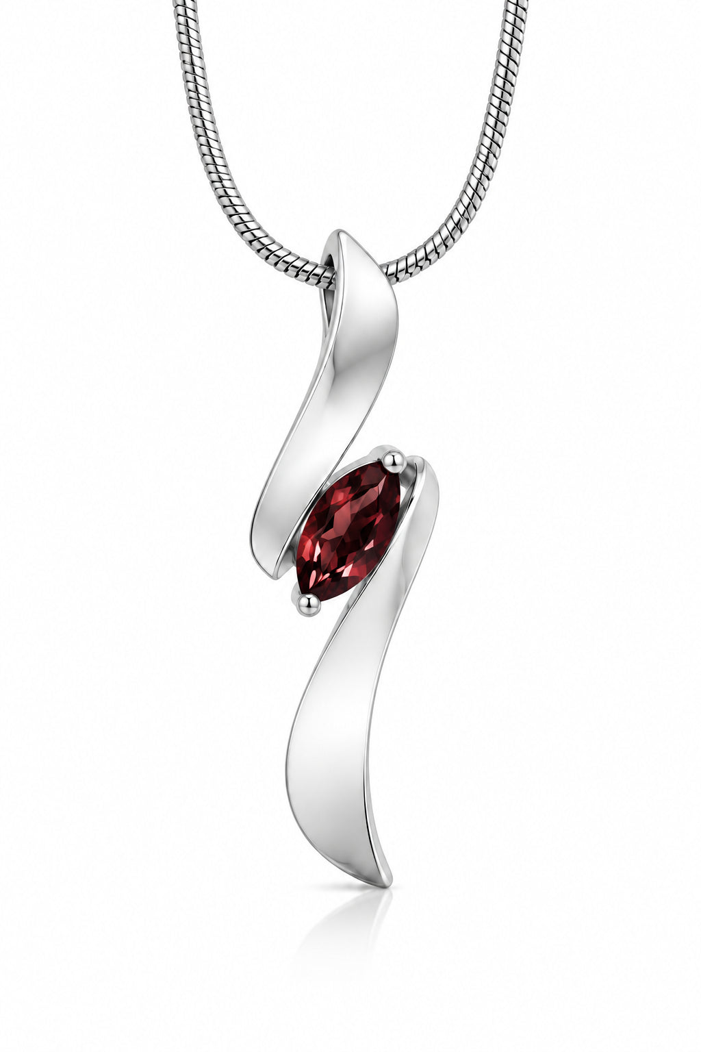Amethyst and Blue Topaz pendant in sterling silver, style P7312