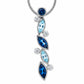 Amethyst and Blue Topaz pendant in sterling silver, style P3828 - view 2