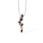 Garnet and London Blue Topaz pendant in sterling silver, style P3844 - view 3