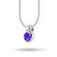 Amethyst and Blue Topaz pendant in sterling silver, style P6972 - view 13