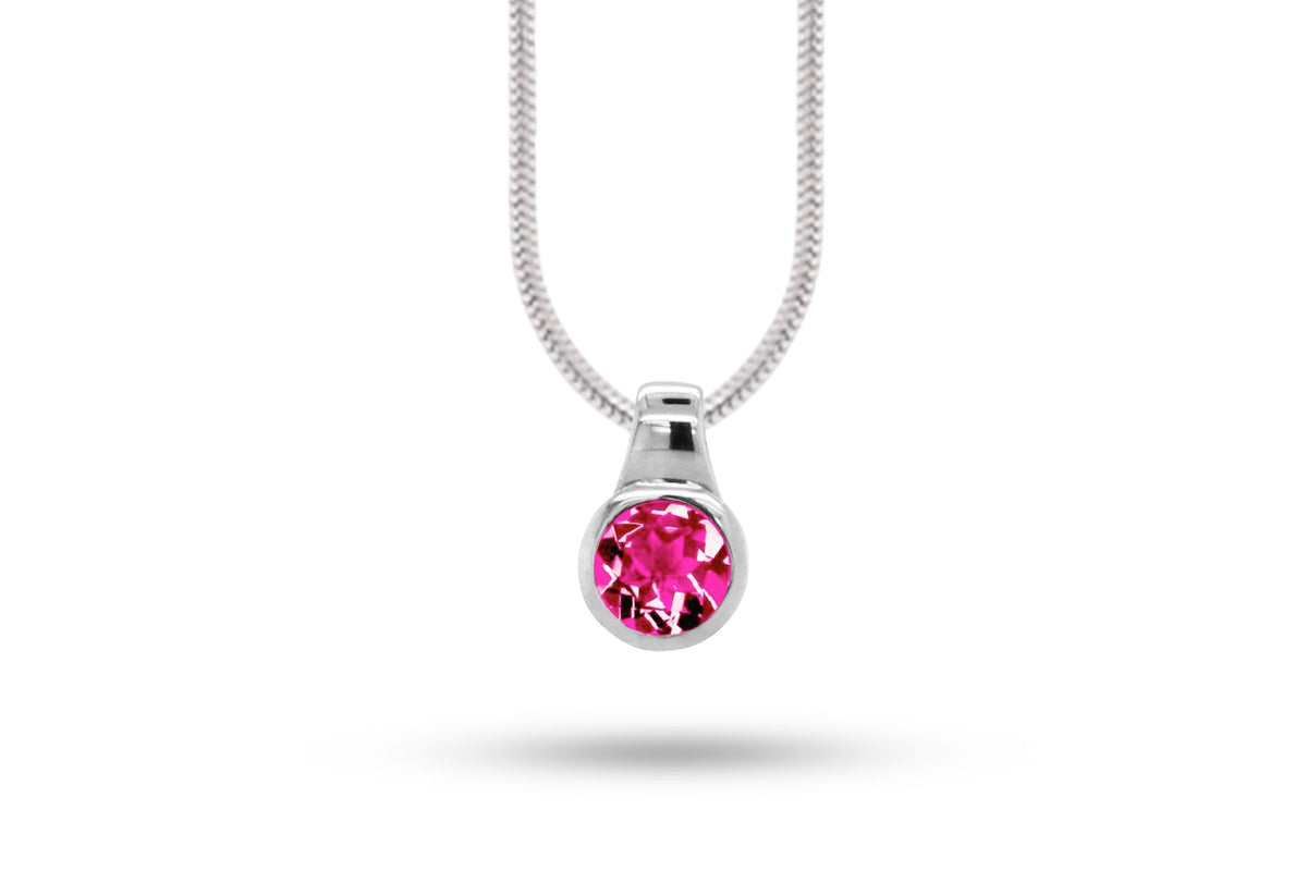 Amethyst and Blue Topaz pendant in sterling silver, style P6972 - view 11