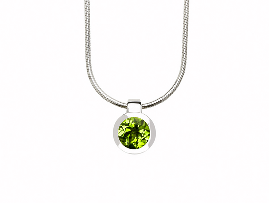 Amethyst and Blue Topaz pendant in sterling silver, style P3992