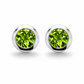 Amethyst and Blue Topaz earrings in sterling silver, style E3136 - view 4