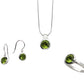 Amethyst and Blue Topaz jewelry set in sterling silver, style SET045 - view 3