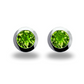 Brilliant Cut Gemstone Post Earring E3136 - E3136 Peridot - Earring