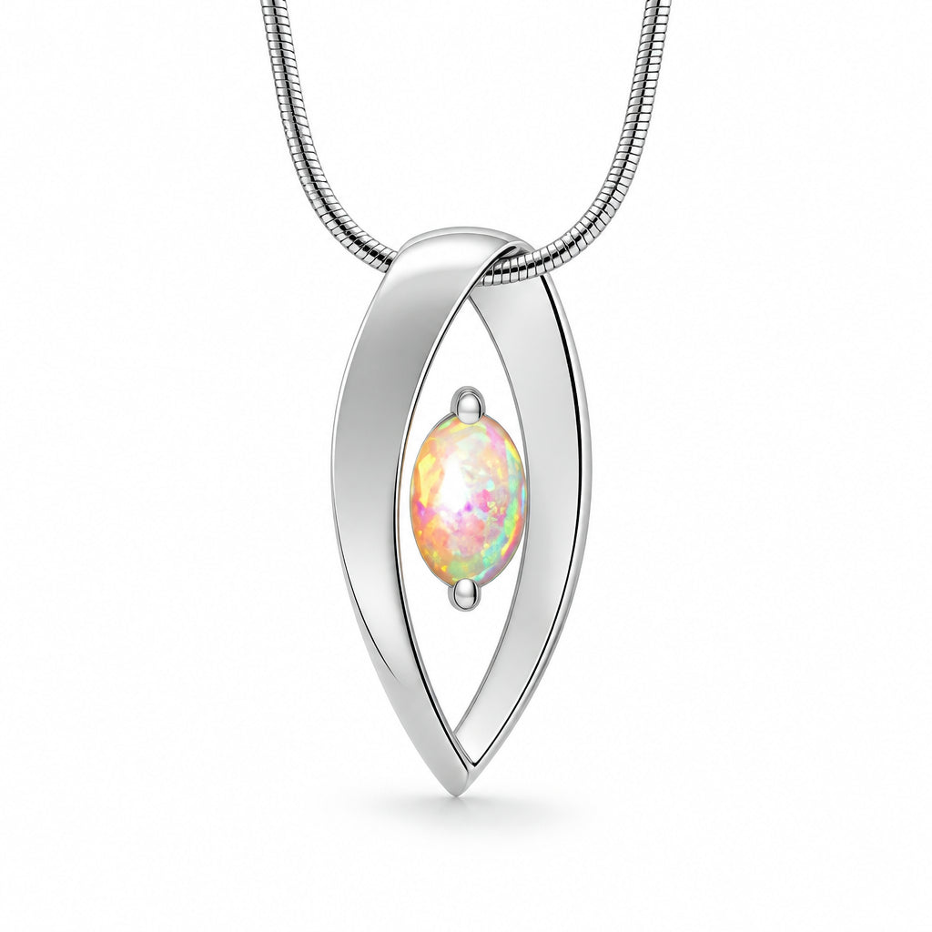 Amethyst and Blue Topaz pendant in sterling silver, style P7320 - view 6