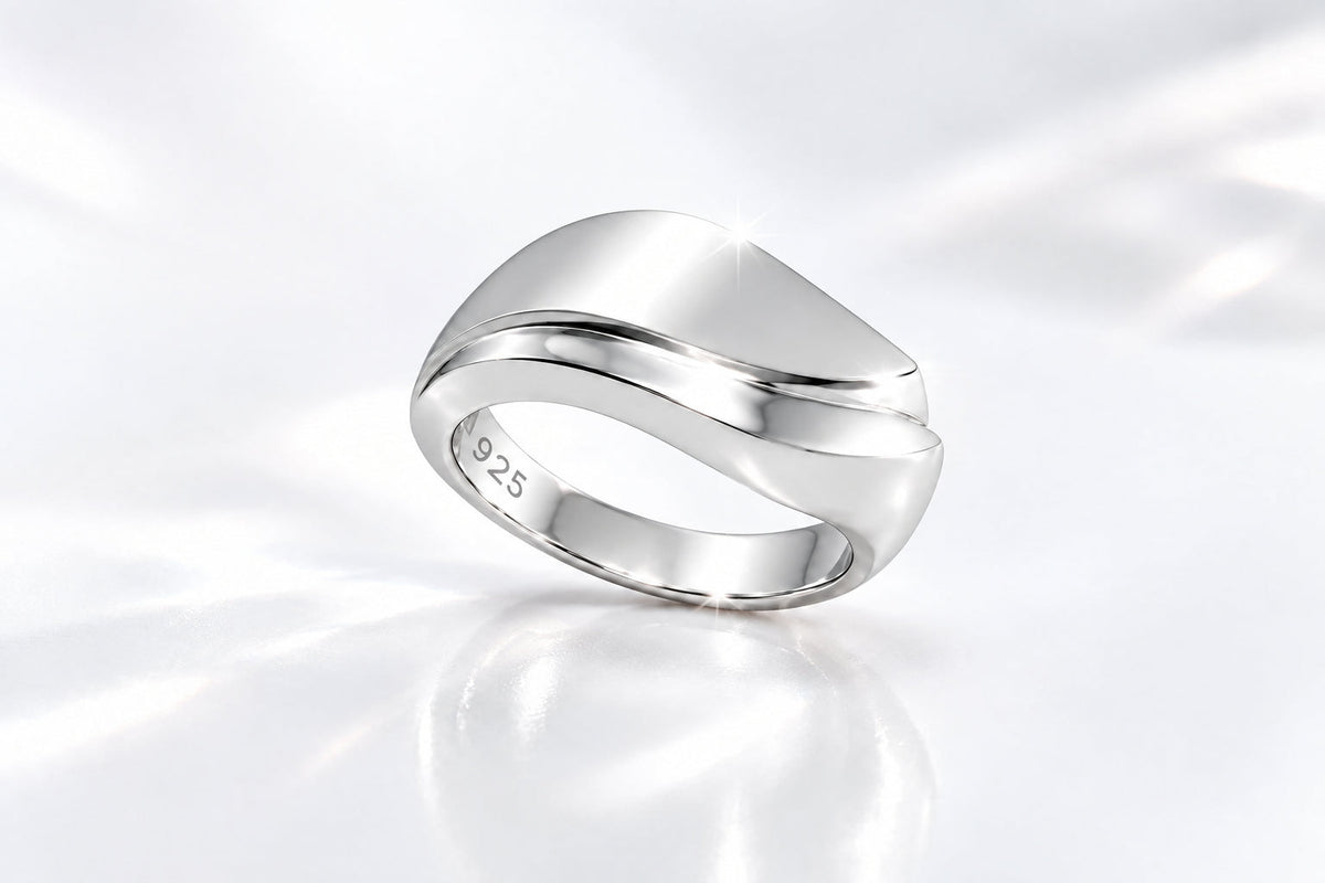 Sterling silver ring, style R2130