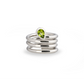 Amethyst and Blue Topaz ring in sterling silver, style R4051 - view 2