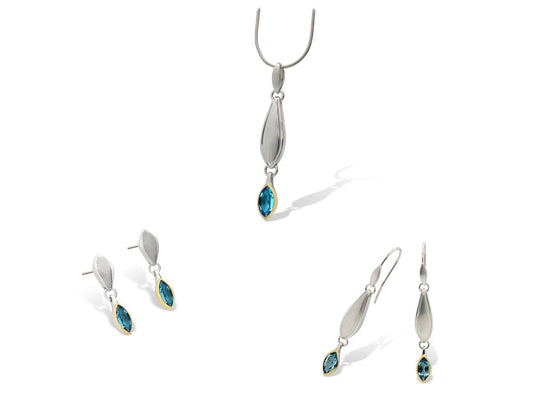 Marquise Gemstone Set 165 - Set 165 Blue Topaz - Set