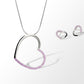 A Gift Of Love On The Big Day Set 62 - PINK SWAROVSKI CRYSTAL HEART SET - Set