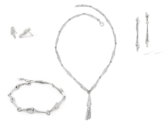 Sterling silver jewelry set by Joryel Vera, style SET407