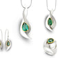 London Blue Topaz and Sky Blue Topaz jewelry set in sterling silver, style SET416 - view 3